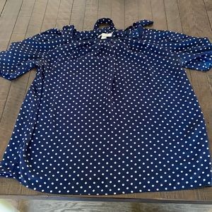 Dress Barn polka dot blouse